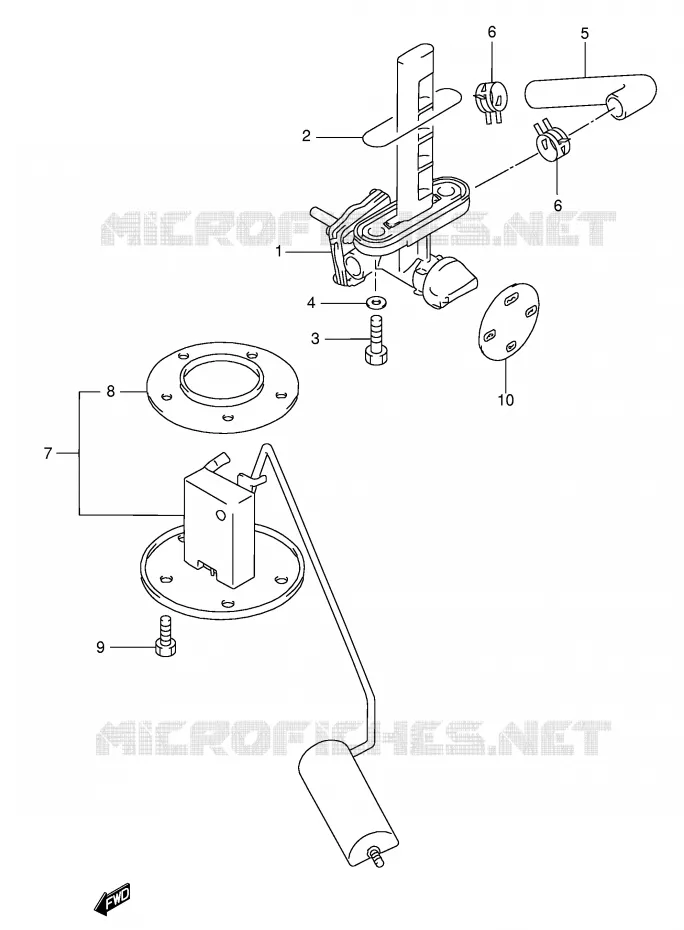 ROBINET D'ESSENCE Suzuki MOTO 750 GSX-F 2004  GSX750FK4(E2)