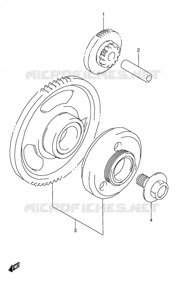 ROUE LIBRE DE DEMARREUR Suzuki MOTO 600 GSX-F 1992  GSX600FU2N(E2)