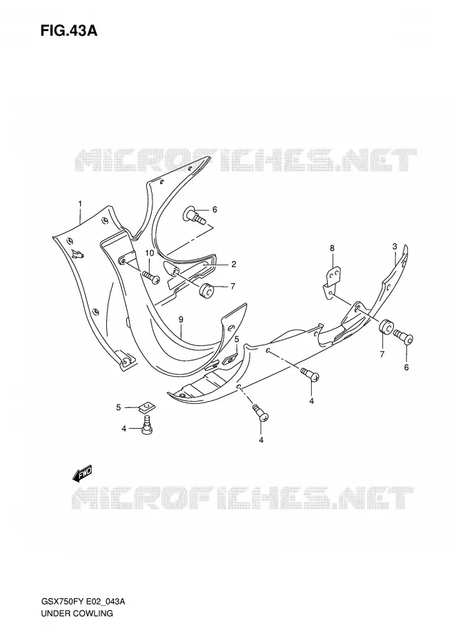 SABOT (MODELE K1) Suzuki MOTO 750 GSX-F 2001  GSX750FK1(E2)
