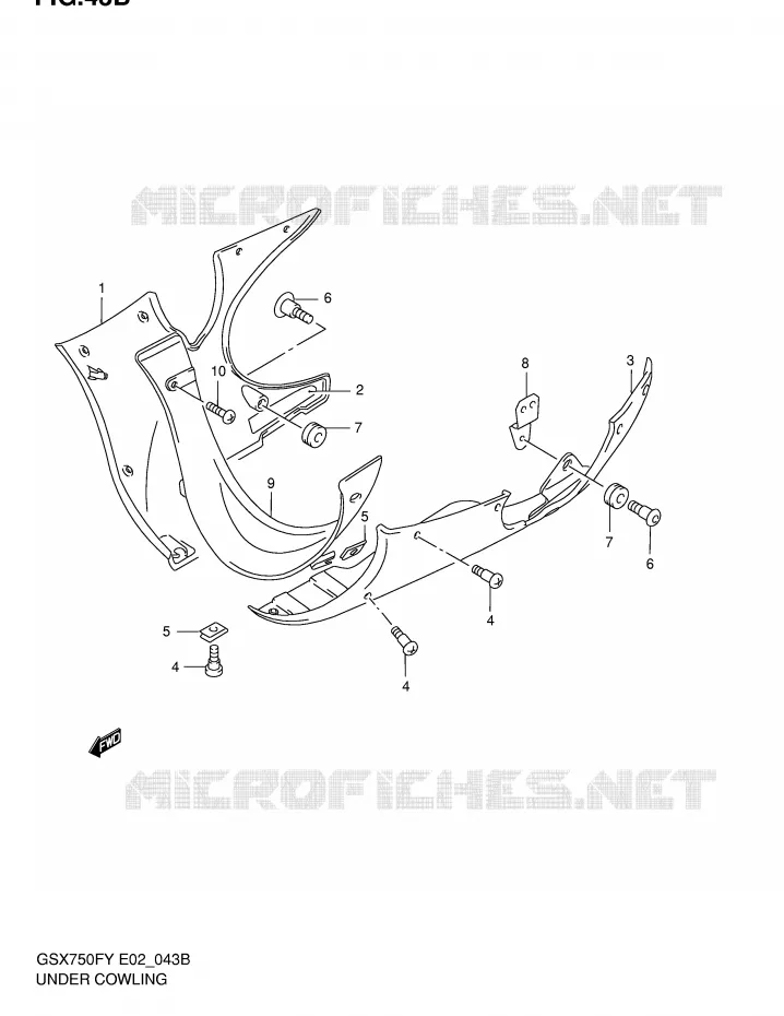 SABOT (MODELE K2/K3) Suzuki MOTO 750 GSX-F 1998  GSX750FW(E2)