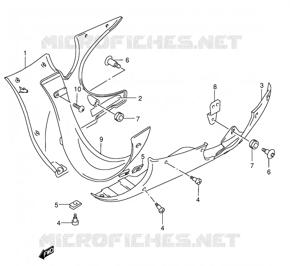 SABOT (MODELE K4/K5) Suzuki MOTO 600 GSX-F 2004  GSX600FK4(E2)