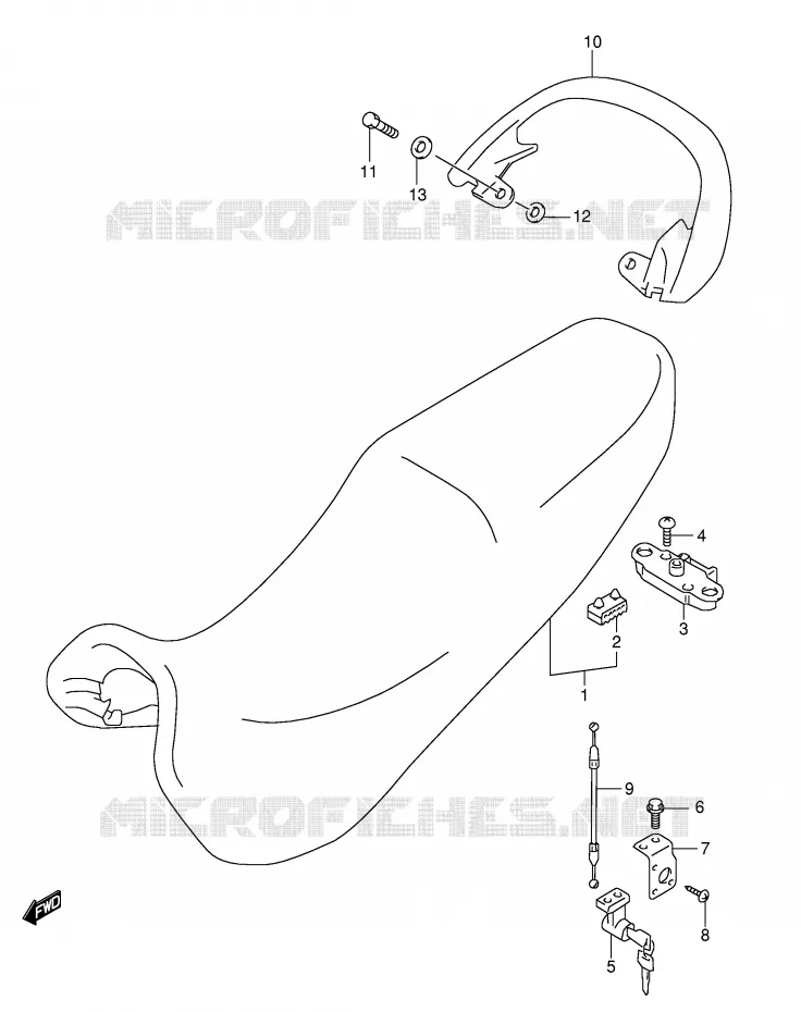 SELLE Suzuki MOTO 600 GSX-F 2005  GSX600FK5(E2)