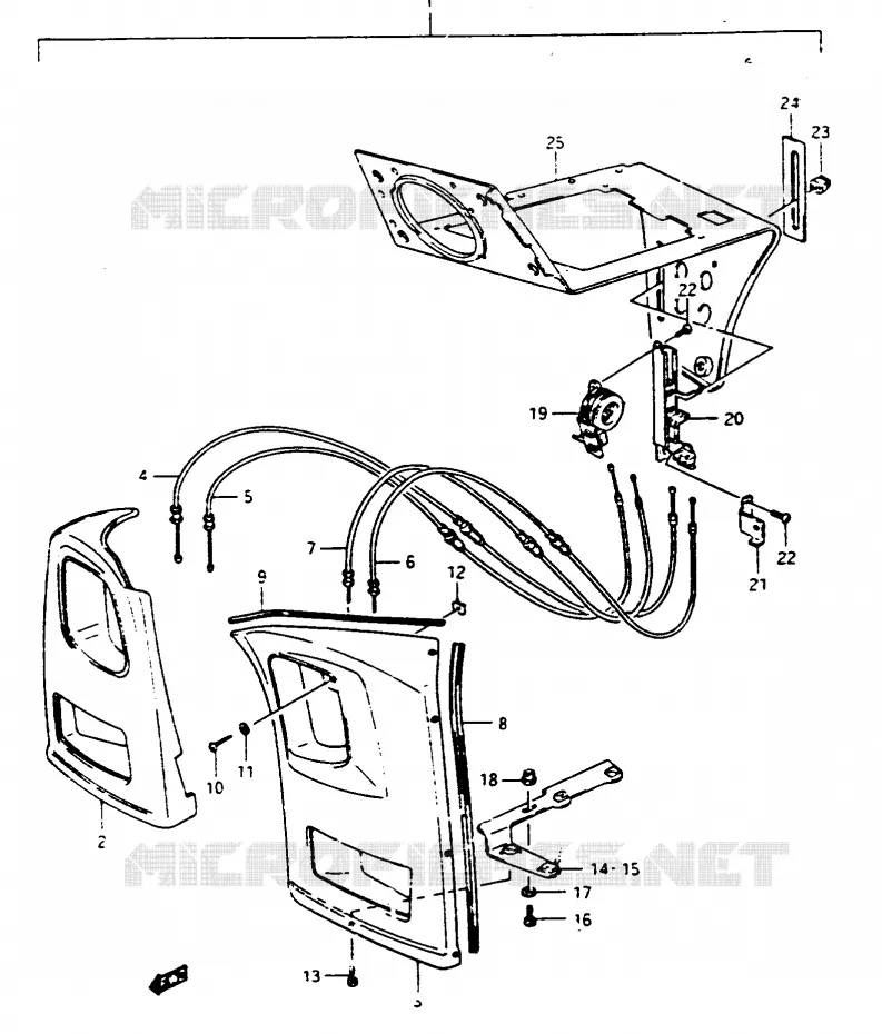 VENTILATION GV1400GDG/GTG/GDH/GDJ OPT Suzuki MOTO 1400 CAVALCADE 1986  GV1400GCG(G/H/J)