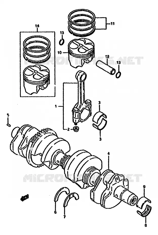 VILEBREQUIN Suzuki MOTO 750 GSX-F 1995  GSX750FS(K-T)