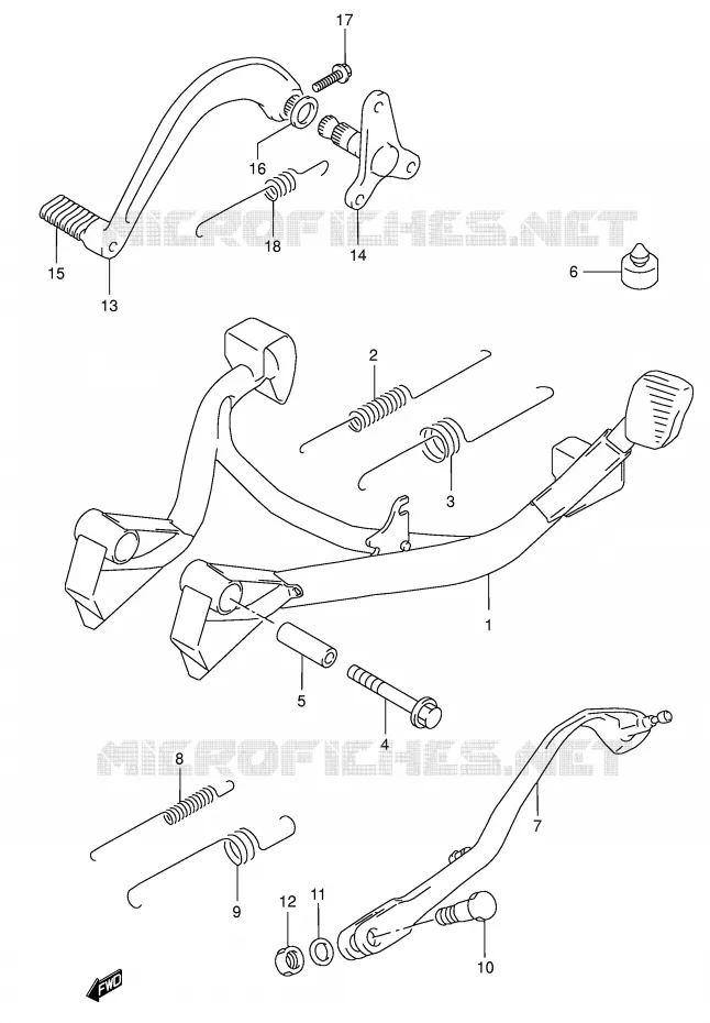 BEQUILLE Suzuki MOTO 750 GSX-F 2006  GSX750FK6(E2)