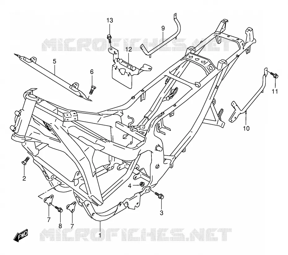 CADRE Suzuki MOTO 600 GSX-F 2000  GSX600FY(E2)