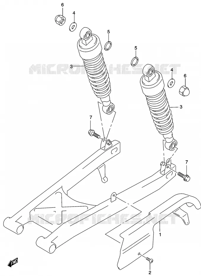 CARTER DE CHAINE Suzuki MOTO 250 MARAUDER 2002  GZ250K2(K3)