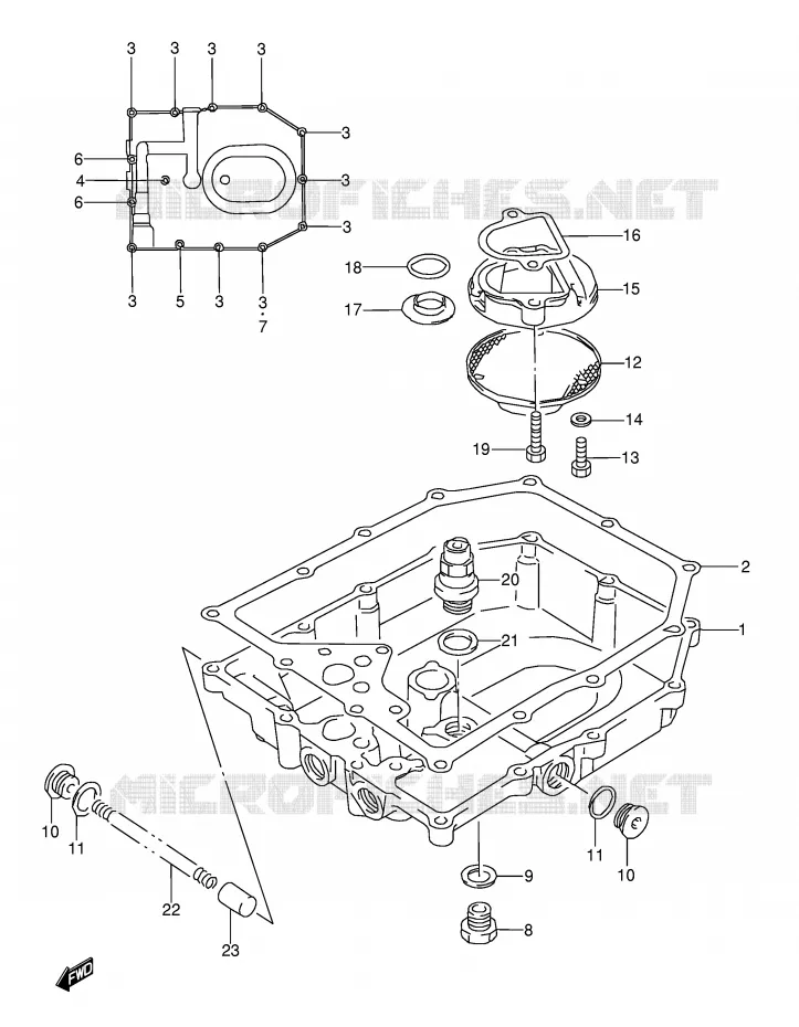CARTER INFERIEUR Suzuki MOTO 600 GSX-F 1991  GSX600FUM(E2)