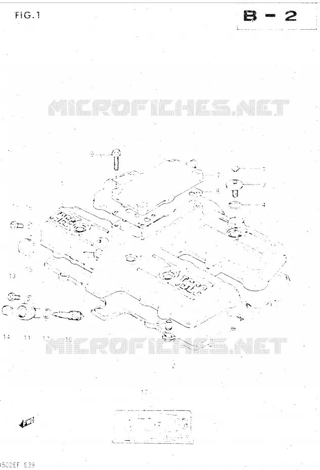 COUVERCLE DE CULASSE Suzuki MOTO 500 GSX-E 1984  GSX500EE(E39)