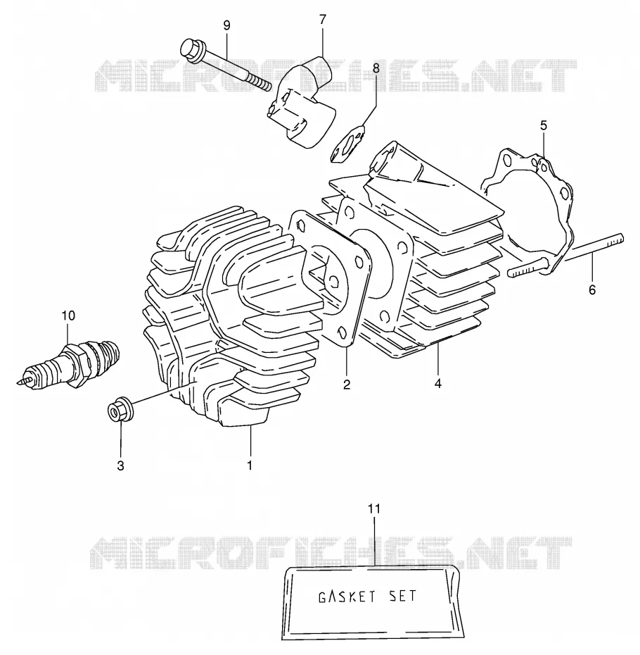 CYLINDRE Suzuki MOTO 50 JR 1997  JR50V(P3/P28)