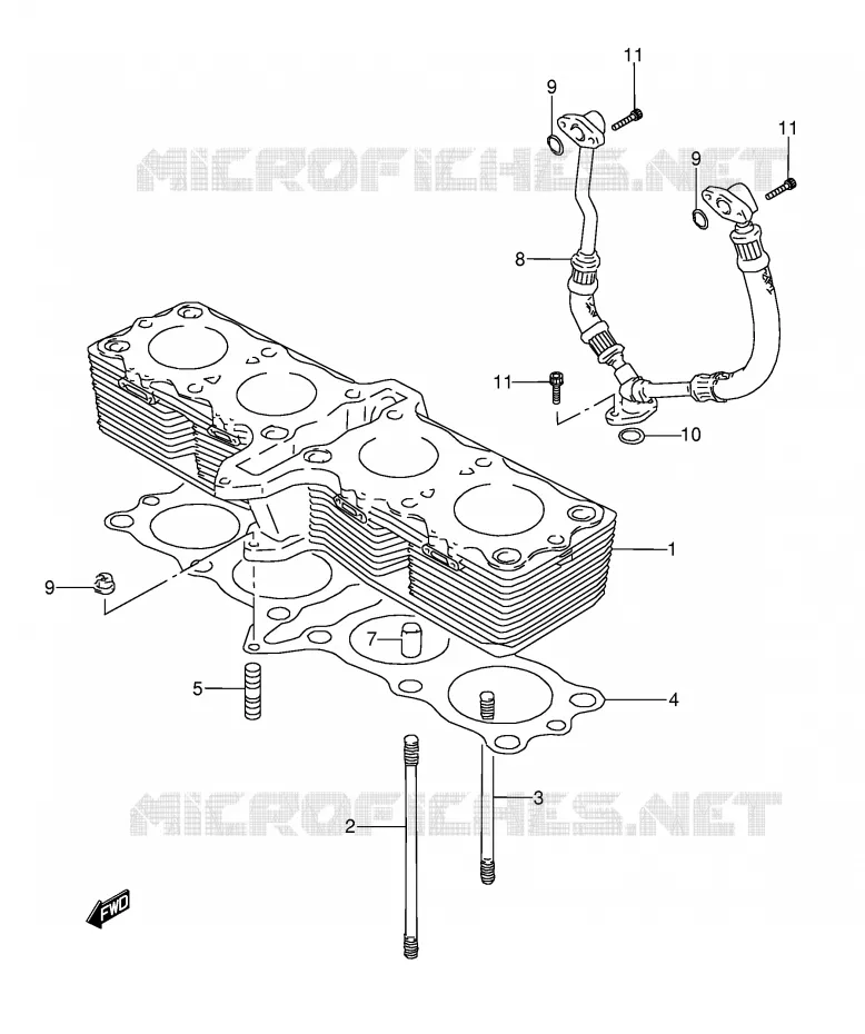 CYLINDRE Suzuki MOTO 600 GSX-F 1995  GSX600FS(E2)
