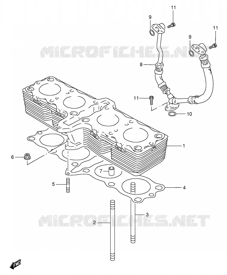 CYLINDRE Suzuki MOTO 600 GSX-F 2000  GSX600FUY(E2)