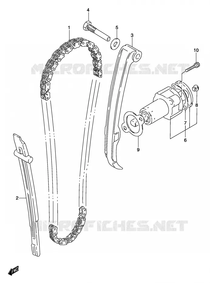 DISTRIBUTION Suzuki MOTO 250 MARAUDER 2003  GZ250K3(P3)