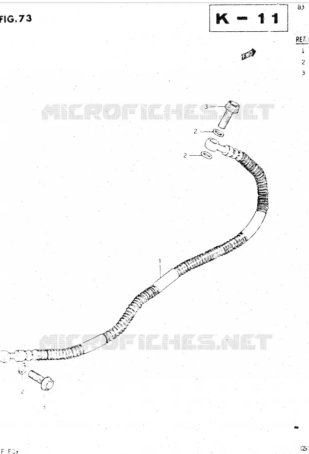 DURITE DE FREIN ARRIERE Suzuki MOTO 500 GSX-E 1985  GSX500ESF(E39)