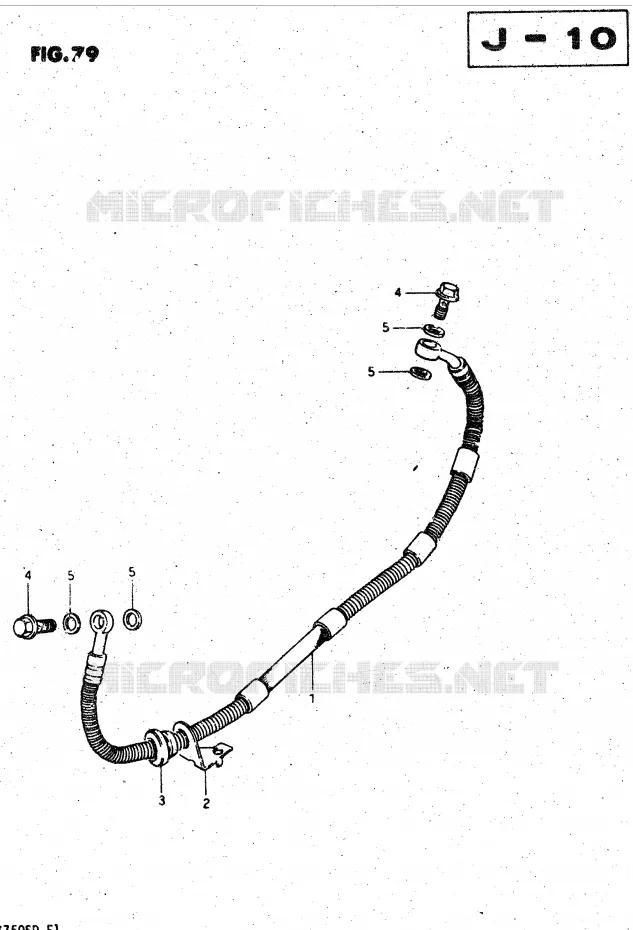 DURITE DE FREIN ARRIERE Suzuki MOTO 750 GSX-S 1983  GSX750SD(E1)