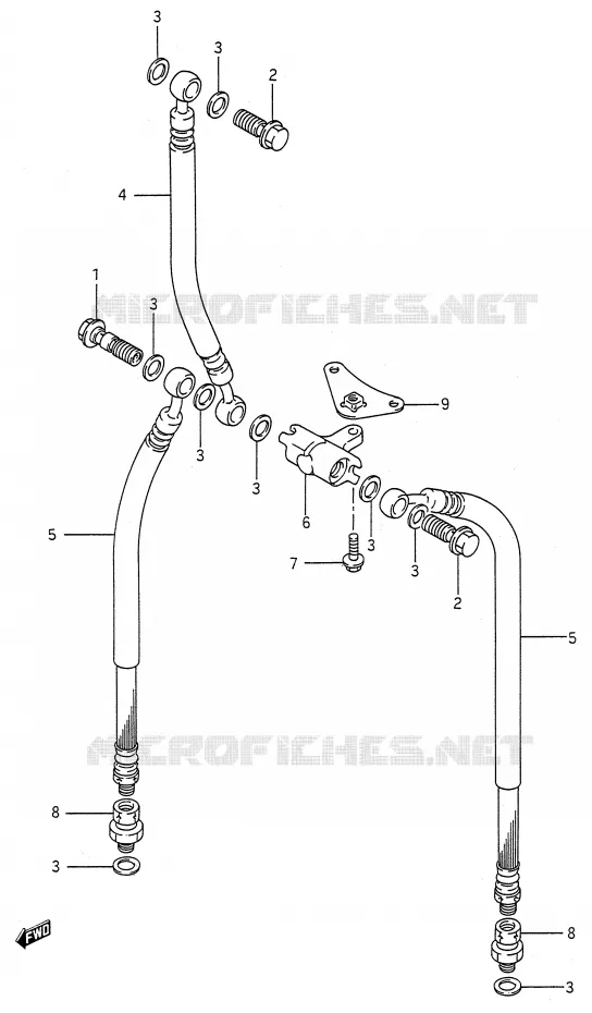 DURITE DE FREIN AVANT Suzuki MOTO 600 GSX-F 1991  GSX600FU2M(E28)