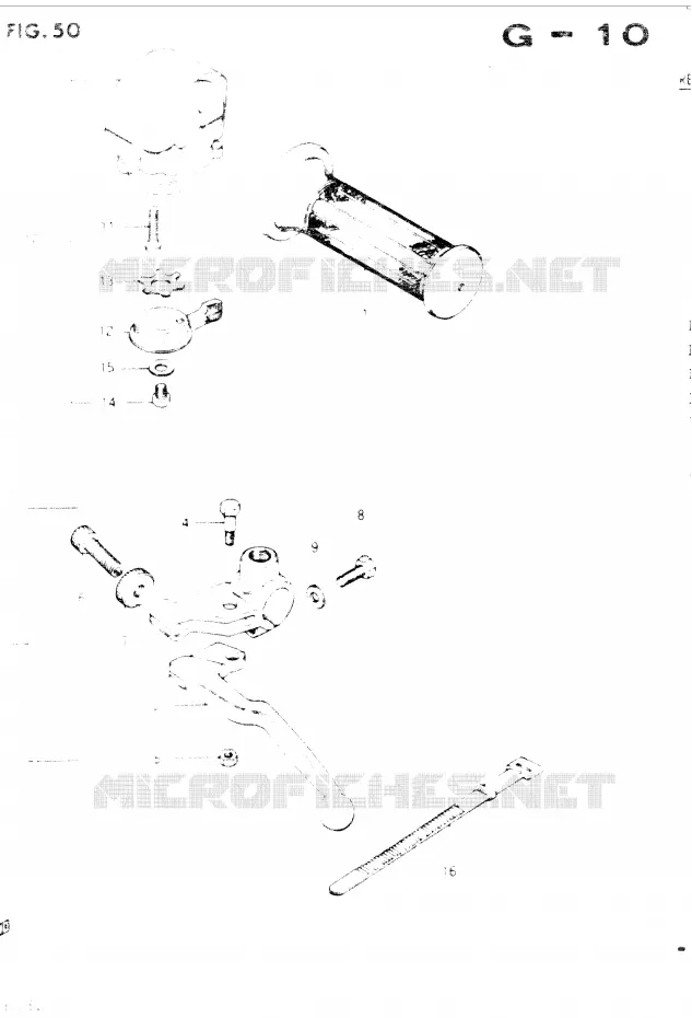 ENSEMBLE POIGNEE GAUCHE Suzuki MOTO 400 GSX 1984  GSX400SE(E2)
