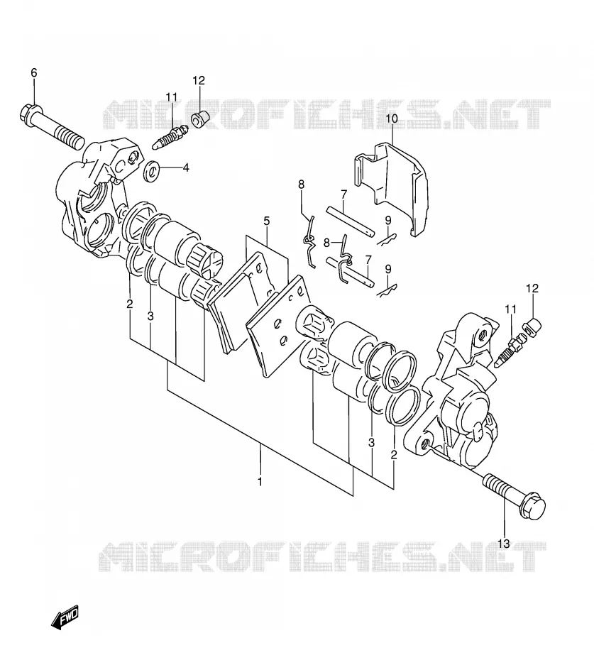 ETRIER DE FREIN AVANT Suzuki MOTO 600 GSX-F 1993  GSX600FP(E2)