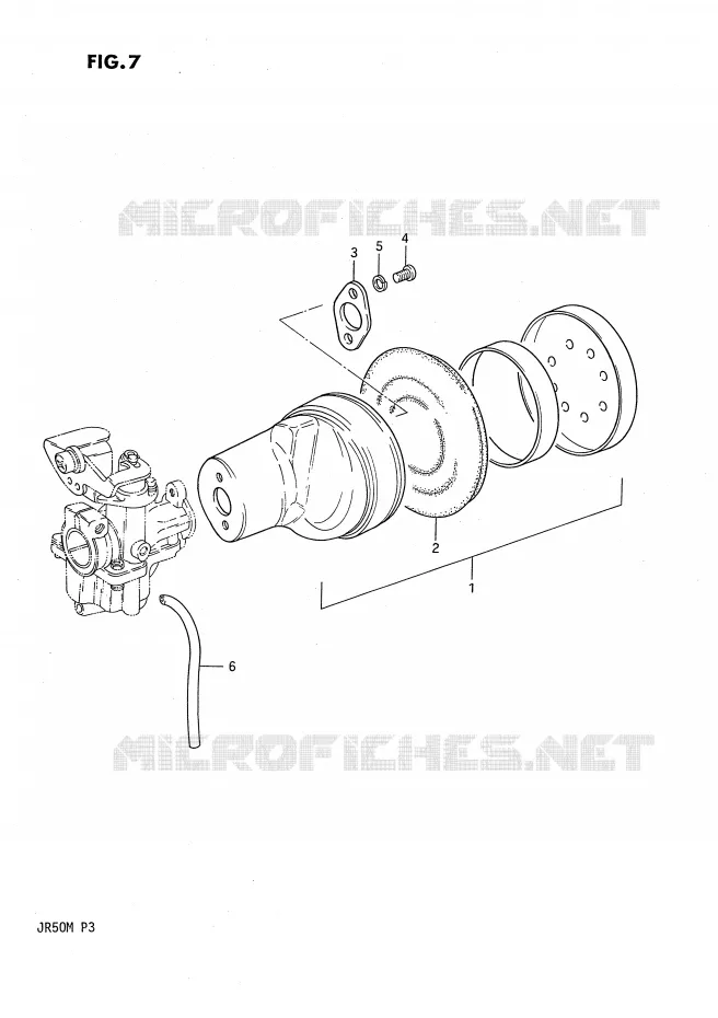 FILTRE A AIR Suzuki MOTO 50 JR 1991  JR50M(P3)