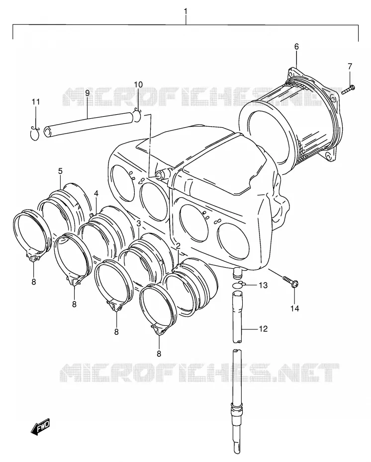 FILTRE A AIR Suzuki MOTO 600 GSX-F 1997  GSX600FV(E2)