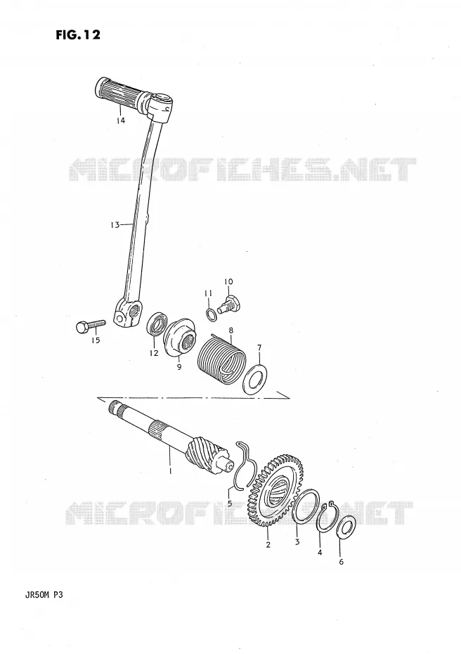 KICK Suzuki MOTO 50 JR 1984  JR50E(P3)