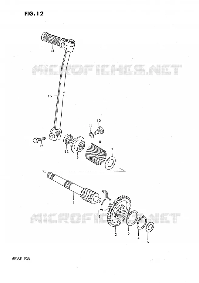 KICK Suzuki MOTO 50 JR 1990  JR50L(P28)