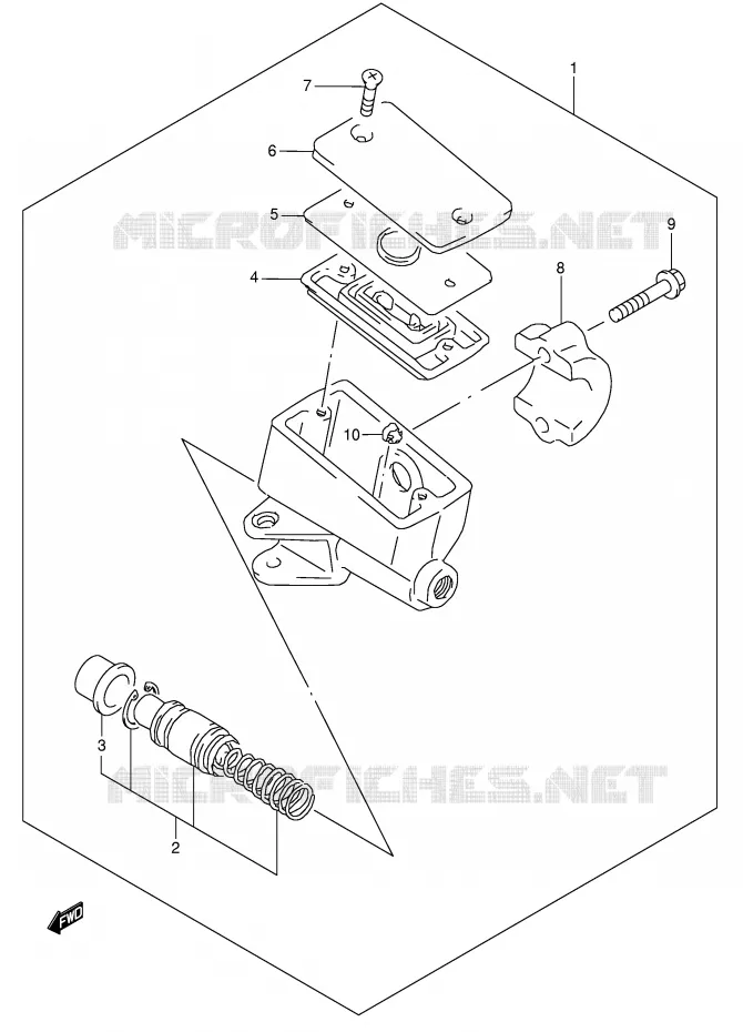 MAITRE CYLINDRE AVANT Suzuki MOTO 600 GSX-F 2005  GSX600FK5(E2)