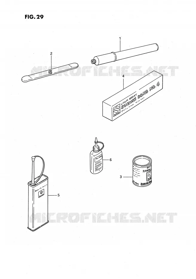 OPTIONS Suzuki MOTO 50 JR 1993  JR50P(P28)