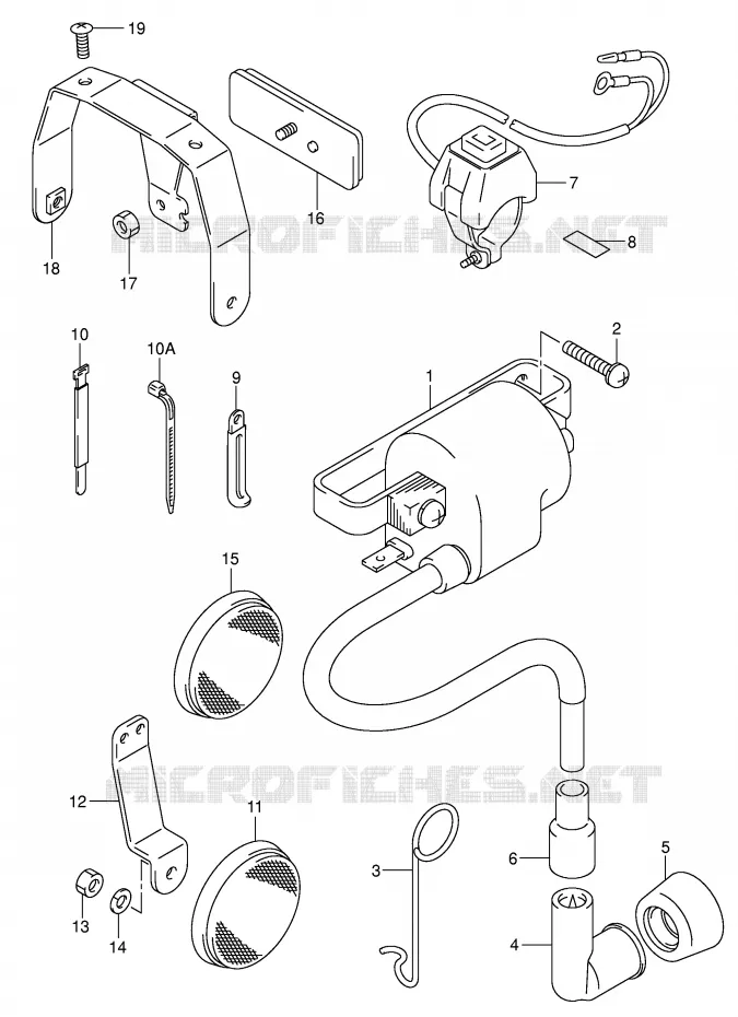PARTIE ELECTRIQUE Suzuki MOTO 50 JR 2001  JR50K1(P3/P28)