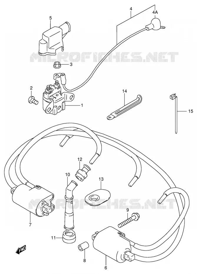 PARTIE ELECTRIQUE Suzuki MOTO 600 GSX-F 1997  GSX600FU2V(E2)