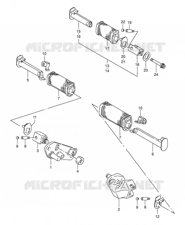 REPOSE PIED Suzuki MOTO 650 BOULEVARD 1997  LS650PV(E3/E28)