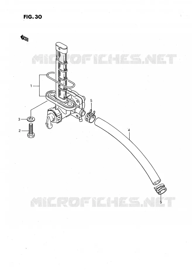 ROBINET D'ESSENCE Suzuki MOTO 650 SAVAGE 1994  LS650PR(E2)