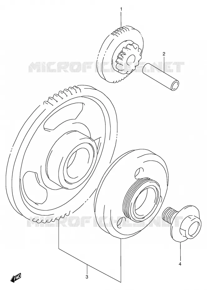 ROUE LIBRE DE DEMARREUR Suzuki MOTO 600 GSX-F 2000  GSX600FUY(E2)