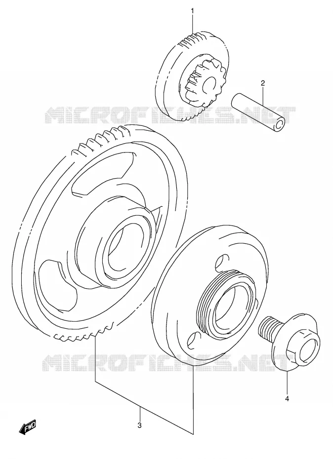 ROUE LIBRE DE DEMARREUR Suzuki MOTO 600 GSX-F 2005  GSX600FK5(E2)