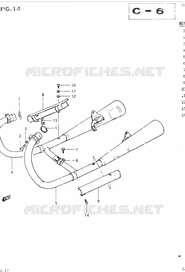 SILENCIEUX Suzuki MOTO 400 GSX 1985  GSX400EF(E2)