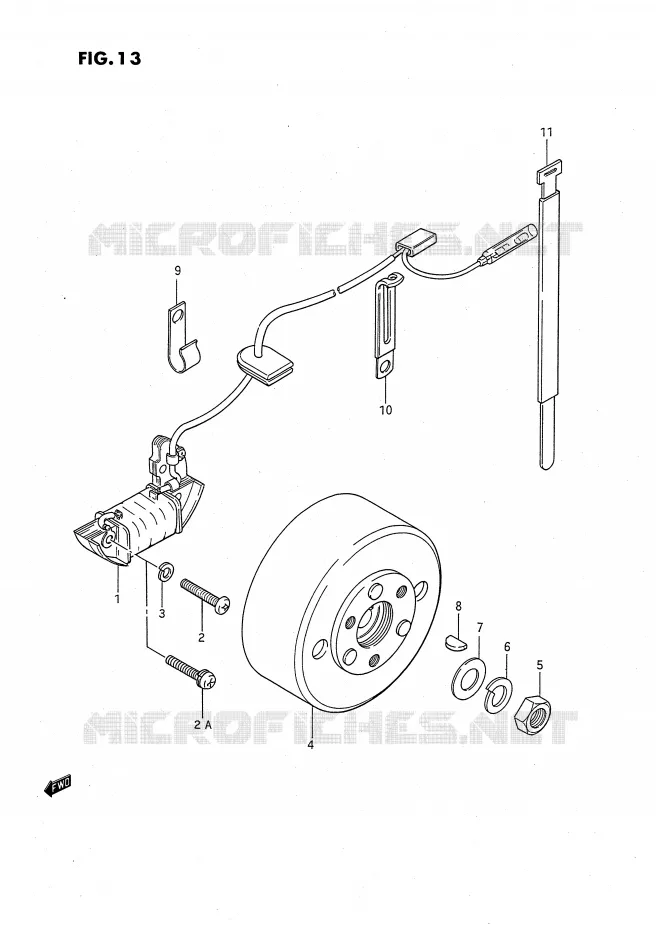 ALLUMAGE ROTOR - STATOR Suzuki MOTO 50 JR 1992  JR50N(P3)