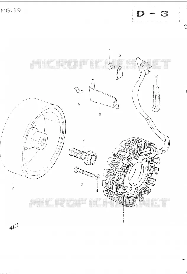ALTERNATEUR Suzuki MOTO 400 GSX 1984  GSX400EE(E2)