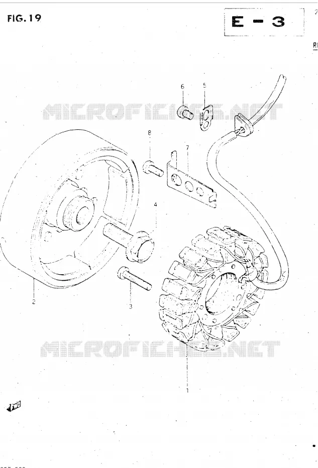 ALTERNATEUR Suzuki MOTO 500 GSX-E 1984  GSX500EE(E39)