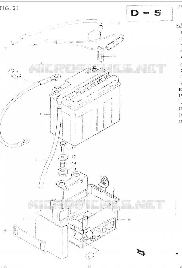 BATTERIE Suzuki MOTO 400 GSX 1984  GSX400EE(E2)