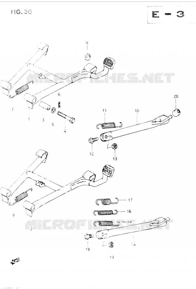 BEQUILLE Suzuki MOTO 400 GSX 1984  GSX400EE(E2)