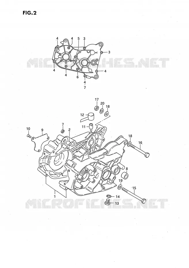 CARTER Suzuki MOTO 50 JR 1994  JR50R(P28)