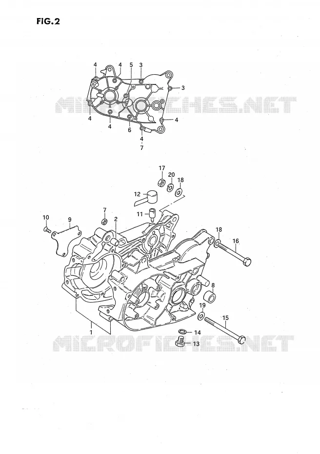 CARTER Suzuki MOTO 50 JR 1995  JR50S(P3)