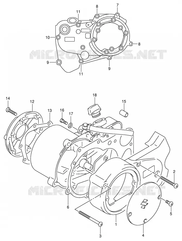 CARTER Suzuki MOTO 50 JR 2001  JR50K1(P3/P28)