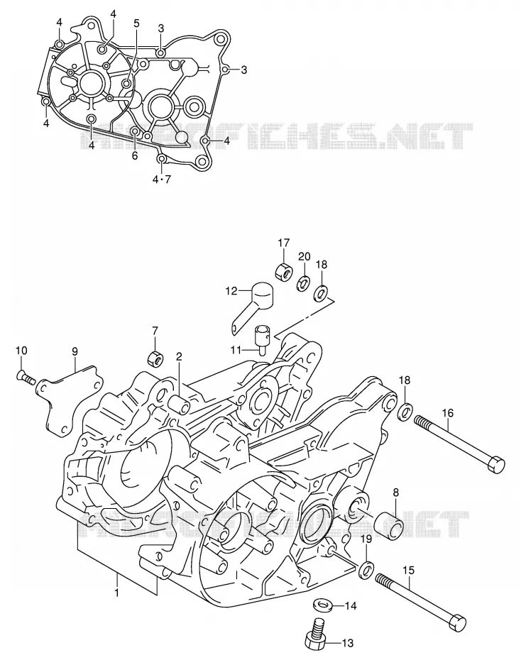 CARTER Suzuki MOTO 50 JR 2002  JR50K2(P3/P28)