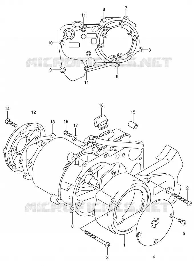 CARTER Suzuki MOTO 50 JR 2005  JR50K5(P3/P28)
