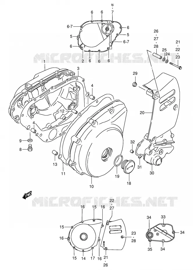 CARTER Suzuki MOTO 650 BOULEVARD 2003  LS650PK3(E3/E28)