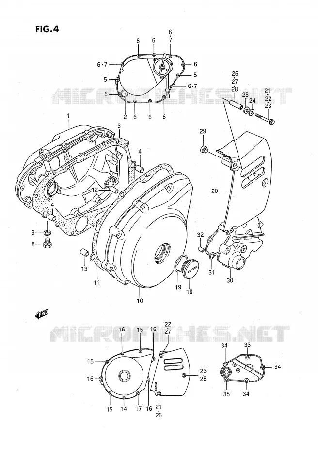 CARTER Suzuki MOTO 650 SAVAGE 1986  LS650PG(E2)