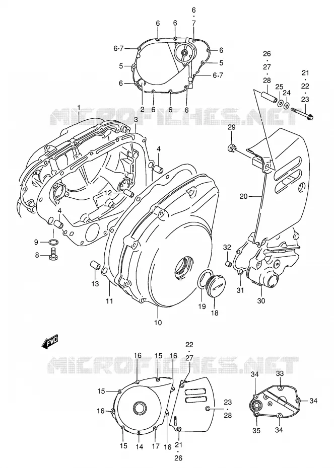 CARTER Suzuki MOTO 650 SAVAGE 2001  LS650PK1(E2)