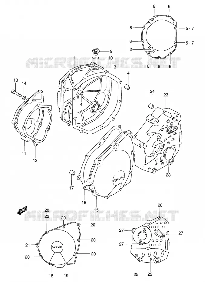 CARTER Suzuki MOTO 750 GSX-F 2000  GSX750FY(E2)