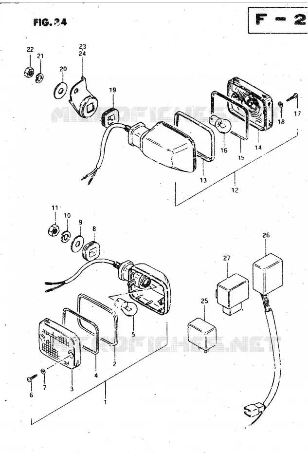 CLIGNOTANTS Suzuki MOTO 750 GSX-S 1982  GSX750SZ(E1)